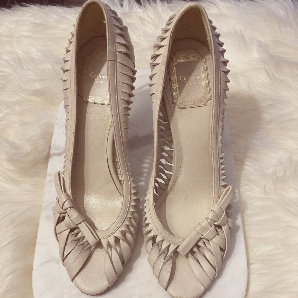 Christian Dior Leather Kitten Heel